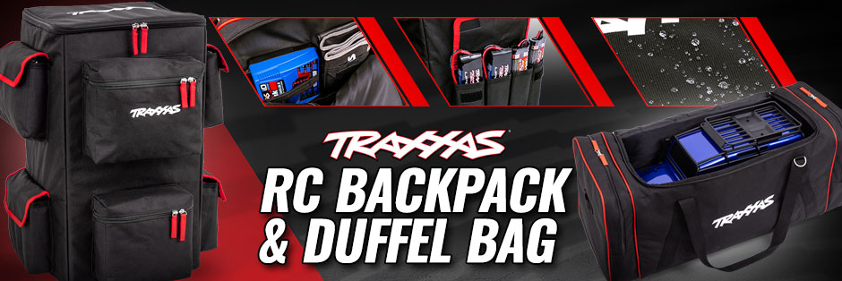 NEW! Traxxas RC Backpack and Duffel Bag