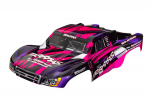 5851P Body, Slash® 2WD (also fits Slash® VXL &amp; Slash® 4X4), pink &amp; purple (painted, decals applied)