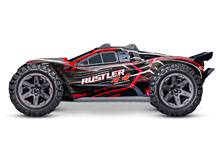 Rustler 4X4 Brushless (#67164-4) Side View (Red)