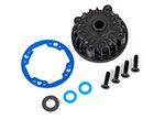 9081 Housing, center differential/ x-ring gaskets (2)/ 5x10x0.5 PTFE-coated washer (1)/ 2.5x10 CCS (4)