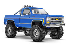1/18 TRX-4M Chevrolet K10 High Trail Edition (#97064-1) Front Three-Quarter View (Blue)
