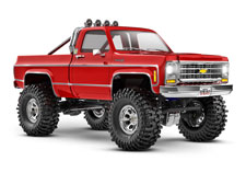 1/18 TRX-4M Chevrolet K10 High Trail Edition (#97064-1) Front Three-Quarter View (Red)