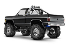 1/18 TRX-4M Chevrolet K10 High Trail Edition (#97064-1) Rear Three-Quarter View (Black)