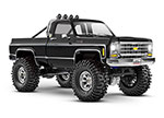 Black TRX-4M™ Scale and Trail® Crawler with 1979 Chevrolet® K10 Truck Body: 1/18-Scale 4WD Electric Truck with TQ 2.4GHz Radio System
