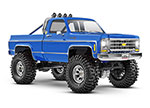 Blue TRX-4M™ Scale and Trail® Crawler with 1979 Chevrolet® K10 Truck Body: 1/18-Scale 4WD Electric Truck with TQ 2.4GHz Radio System
