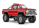 Red TRX-4M™ Scale and Trail® Crawler with 1979 Chevrolet® K10 Truck Body: 1/18-Scale 4WD Electric Truck with TQ 2.4GHz Radio System