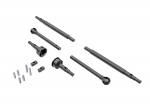 9756 Axle shafts, front (2), rear (2)/ stub axles, front (2) (hardened steel)/ 1.5x7.8mm pins (2)/ 1.5x6mm pins (4)/ cross pins (2)