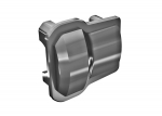 9787-GRAY Axle cover, 6061-T6 aluminum (dark titanium-anodized) (2)/ 1.6x12mm BCS (with threadlock) (8)